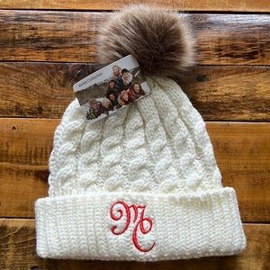 Pom Pom knitted winter hat